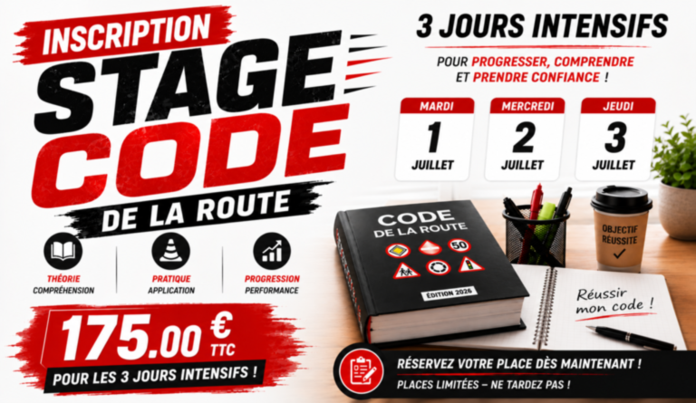 Stage Code 3 jours ! Stage Code 3 jours !